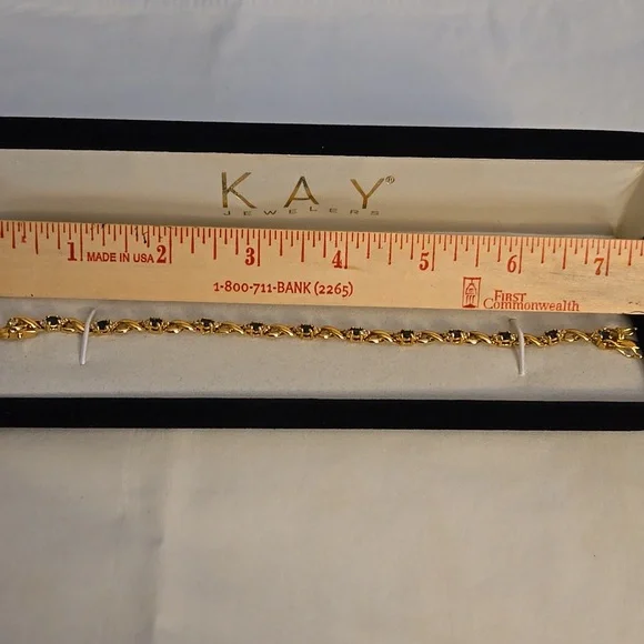 Kay Jewelers Sapphire And Diamond Accent Bracelet